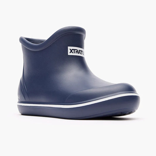 XTRATUF TUFS Big Kids Navy Ankle Deck Boot