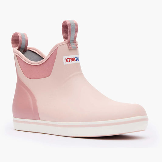 XTRATUF Women's Blush Pink Ankle Deck Boot