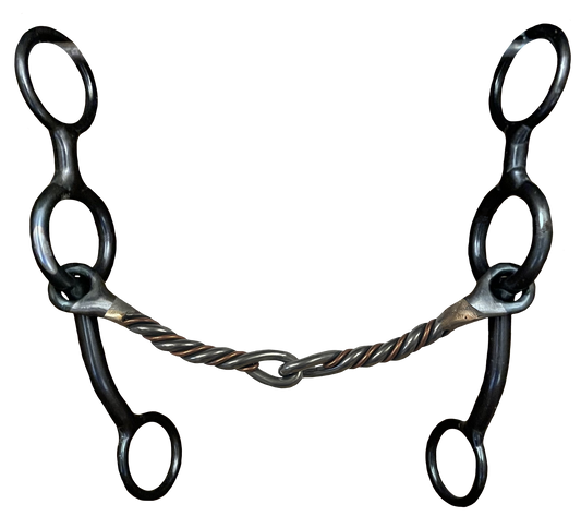 Dutton Short Cheek Twisted Wire Gag Bit