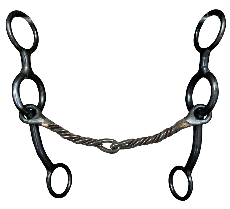 Dutton Short Cheek Twisted Wire Gag Bit