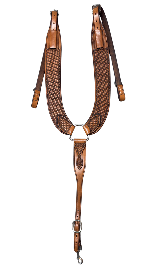 Scott Thomas Antique Finish Basket Stamped Pulling Collar