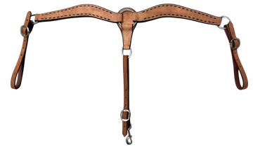 Scott Thomas 1" Roughout Breastcollar w/Latigo Buckstitch