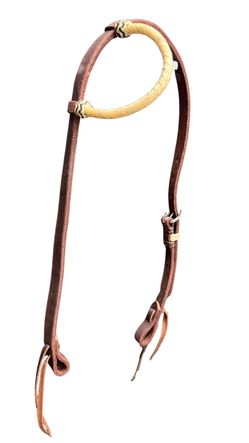 Jerry Beagley Sliding Rawhide One Ear Headstall