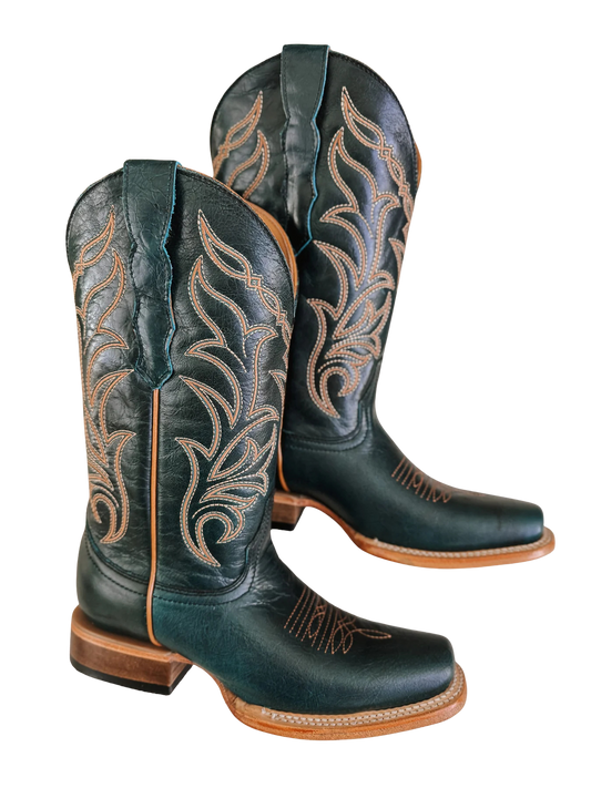 Circle G Women's Embroidered Square Toe Western Boot