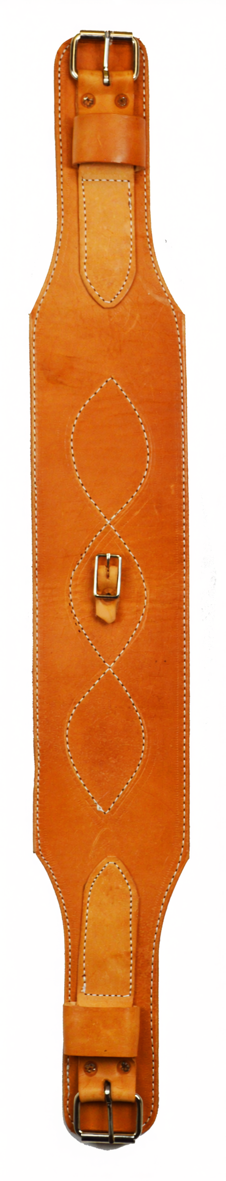 5" Stitched Leather Rear Girth-Natural