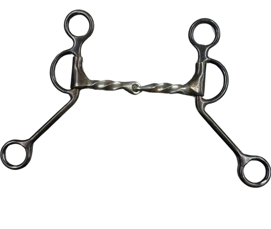 Dutton Square Slow Twist Snaffle w/Loomis Shank