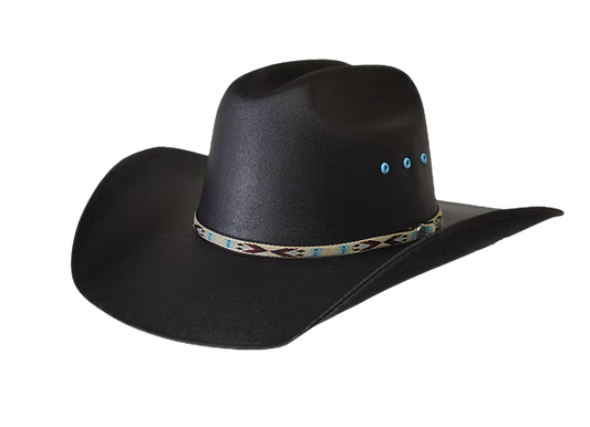 Lone Star Kid's Skyler Black Canvas Hat