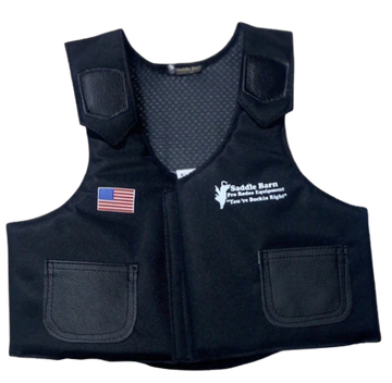 Saddle Barn Black Junior Cordura Protective Vest