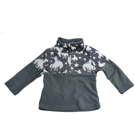 Shea Baby Infant/Toddler/Kid's Boy Star Bronc Fleece Zip Up Pullover