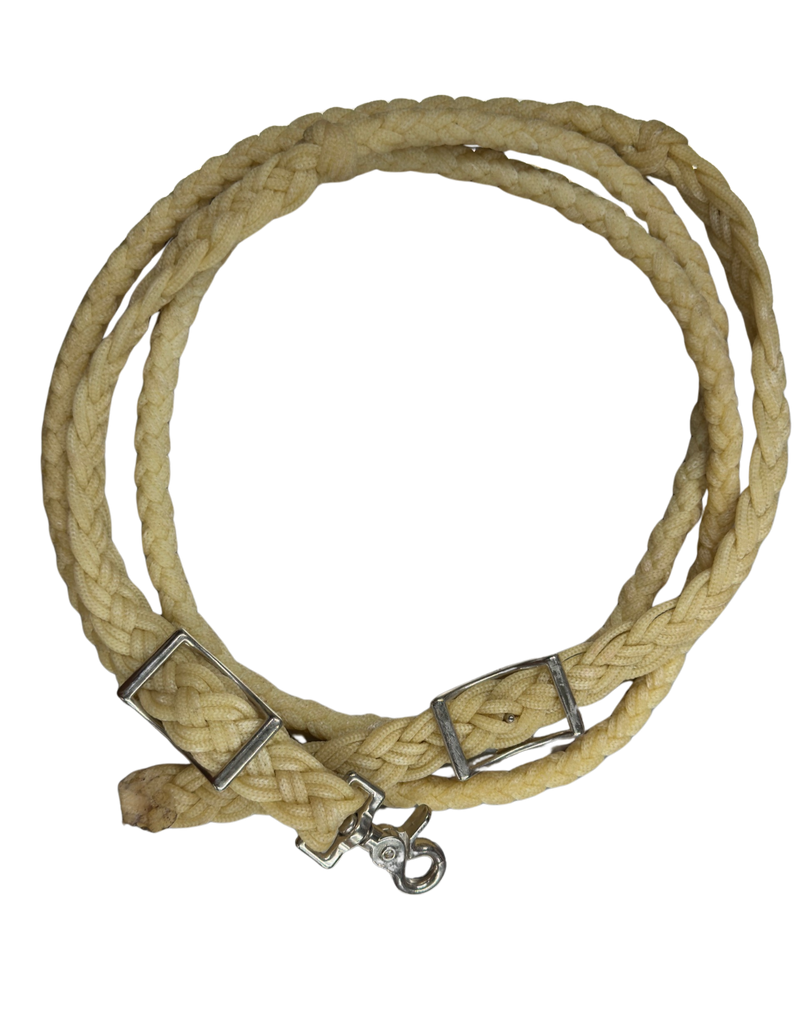 8 Plait Waxed Round Roping Rein