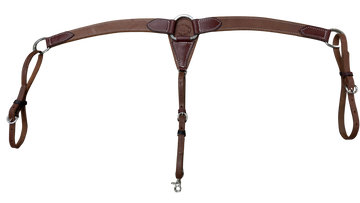 HR 1-1/2" Heavy Oiled Leather Breast Collar