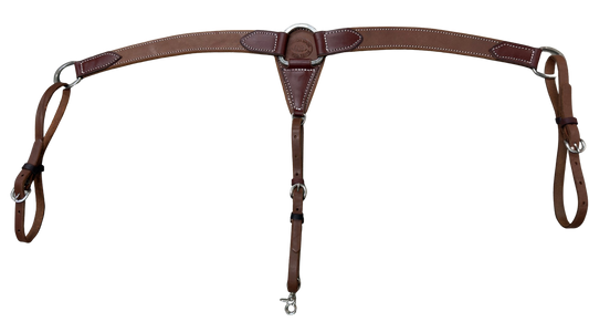 HR 1-1/2" Heavy Oiled Leather Breast Collar