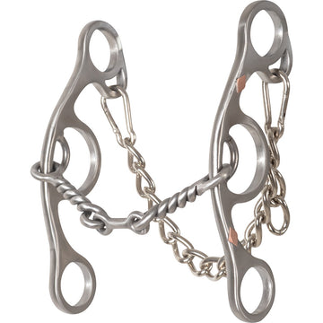 Classic Equine Sherry Cervi Diamond Shank Barrel Bit with Twisted Wire Dogbone