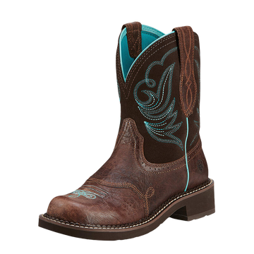 Ariat Women's Royal Chocolate Fatbaby Heritage Dapper Western Boot