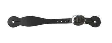 Berlin Custom Leather Black Spur Straps