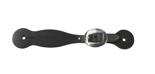 Berlin Custom Leather Black Spur Straps