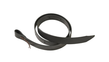 Berlin Custom Leather Black Saddle Tie