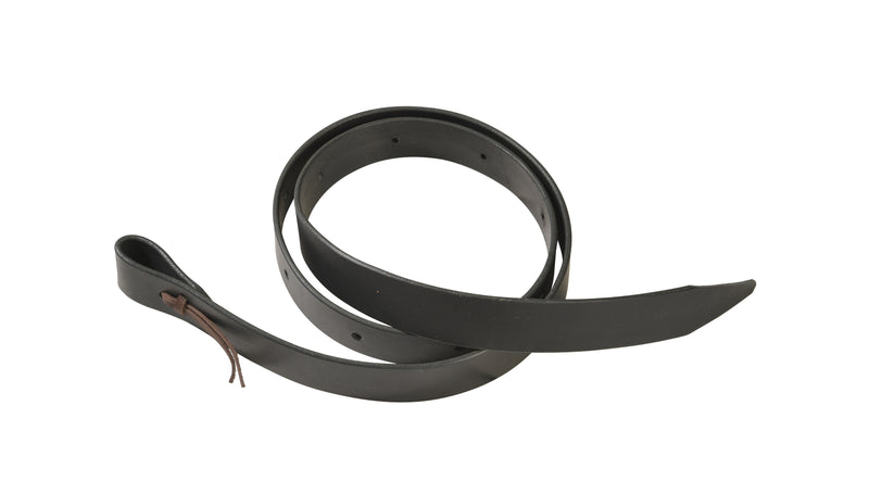 Berlin Custom Leather Black Saddle Tie
