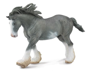 Black Sabino Roan Clydesdale Stallion