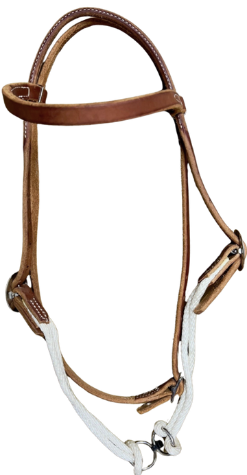 R Bar B-PT gag headstall, harness leather