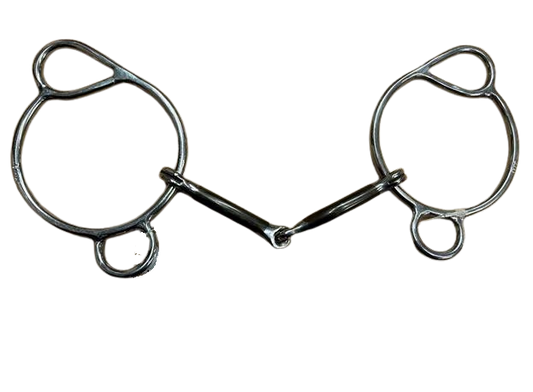 Jerry Beagley MITA 76001 2-Ring Jointed Gag Bit