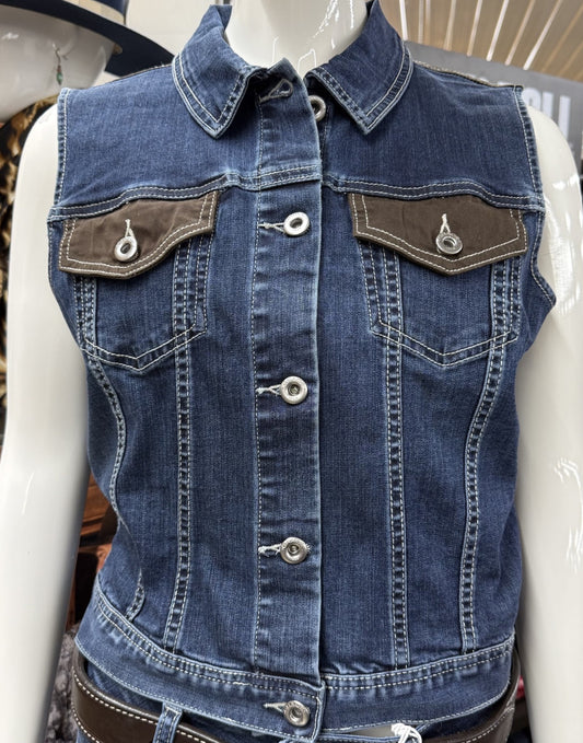 Grace in LA Women's Denim Vest
