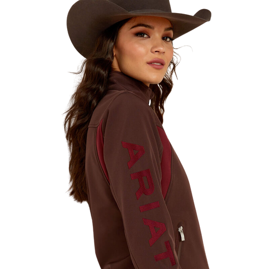 Ariat Women's Chocolate Plum/Tawny Port New Team Softshell Jacket