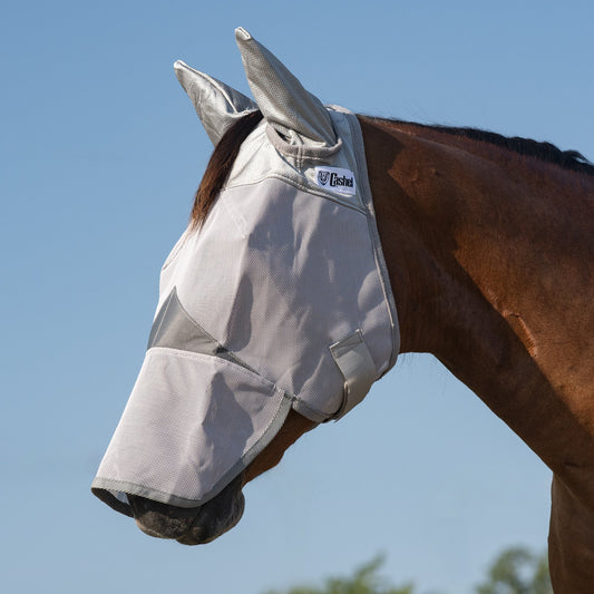 Cashel Crusader Horse Fly Mask, Long Nose and Standard Ears