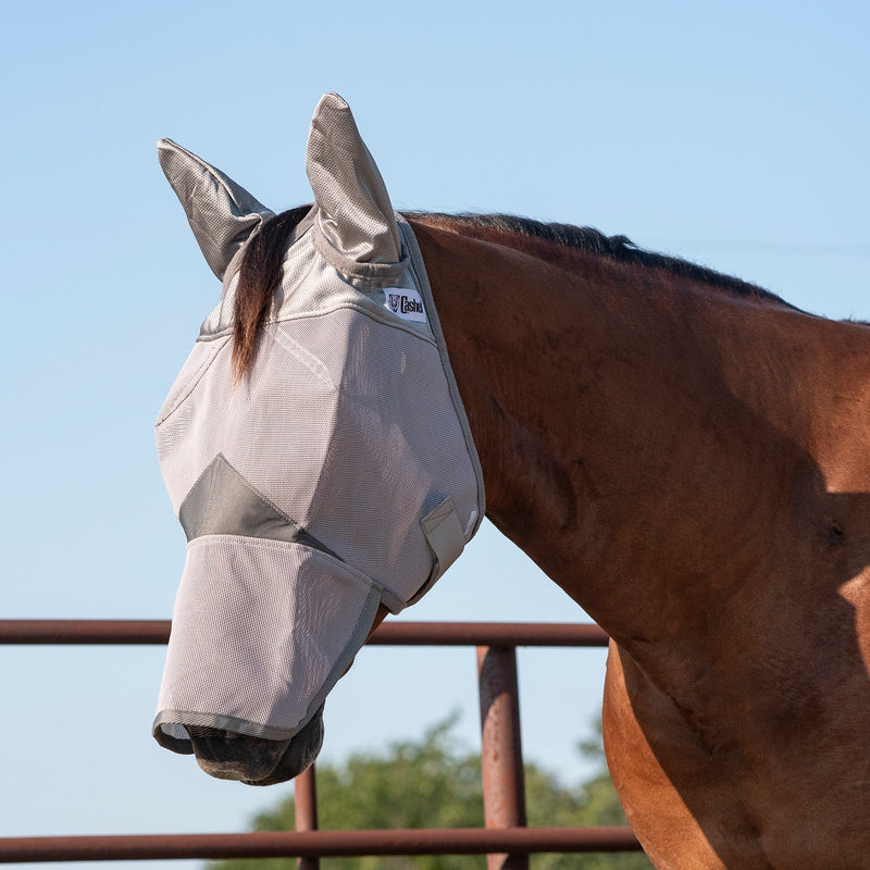 Cashel Crusader Horse Fly Mask, Long Nose and Standard Ears