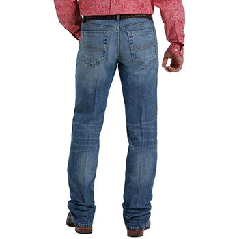 Cinch Men's Jesse Slim Straight Jean-Medium Stonewash