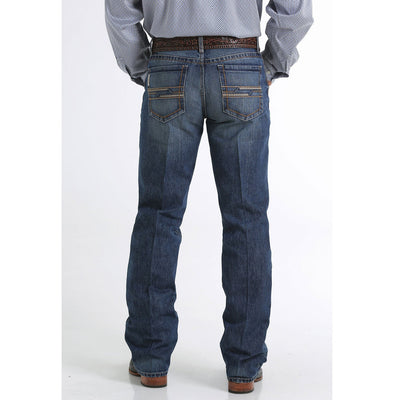 Cinch Men's Grant Medium Stone Denim Boot Cut Jeans