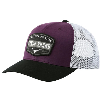 Cinch Men's Purple Western Lifestyle Cinch Brand Logo Trucker Cap