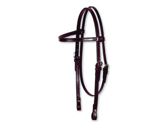 Circle Y Arabian/Cob Classic Smooth Browband Headstall