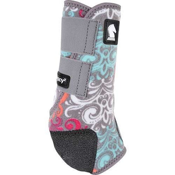 Classic Equine Legacy2 Grey Scroll Large Hind Boots-2 Pack