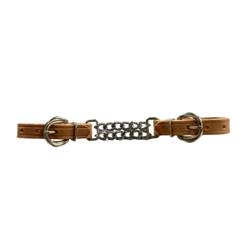 Berlin Custom Leather Double Chain Curb Strap
