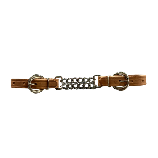 Berlin Custom Leather Double Chain Curb Strap