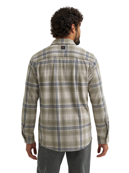 Wrangler ATG Men's Campsite Stone Plaid Shirt