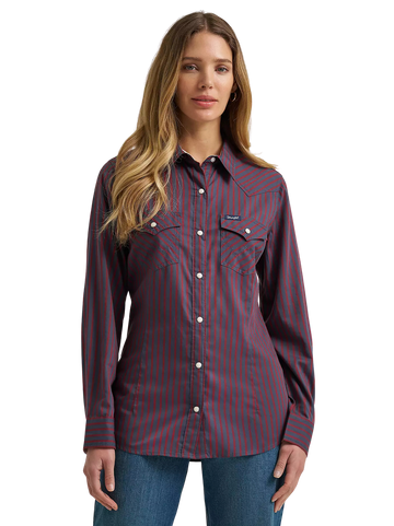 Wrangler Women's Olivia Western Slim Snap Shirt