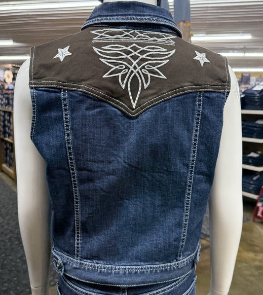 Grace in LA Women's Denim Vest