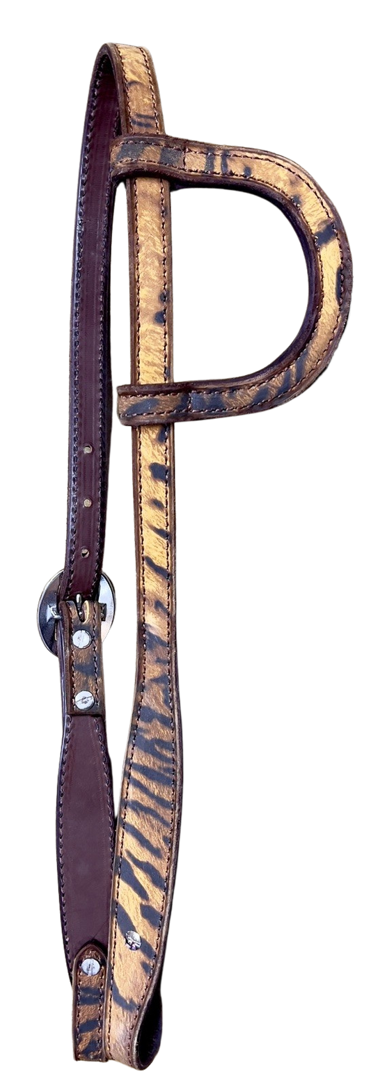 R Bar B Tiger Print One Ear Headstall