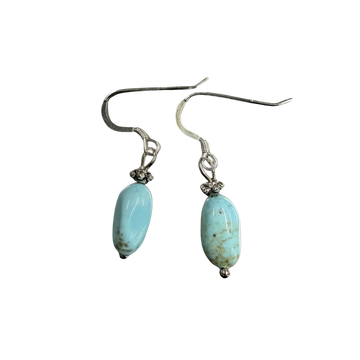 Kingman Turquoise Dangle Earrings