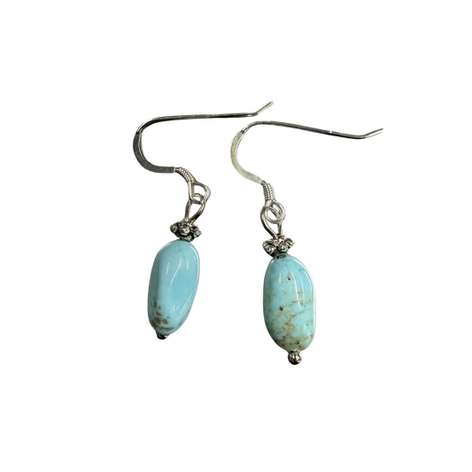 Kingman Turquoise Dangle Earrings