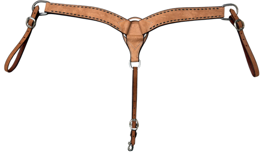 Scott Thomas 2" Roughout Breastcollar w/Latigo Buckstitch