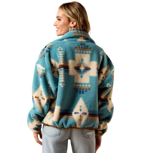 Ariat Women's Agave Southwest Print Sherpa Blocked Jacket