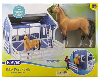 Breyer Deluxe Country Stable with Horse & Wash Stall