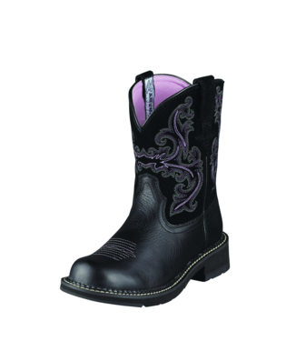 Ariat Women's Black Deertan Fatbaby II Western Boots