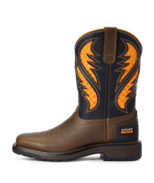 Ariat Kid's Work VentTEK Boot-Cocoa Brown