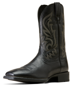 Ariat Men's Black Deertan Slim Zip Ultra Western Boot