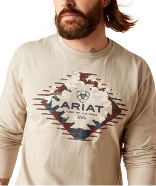 Ariat Men's Aztec Logo Long Sleeve T-Shirt
