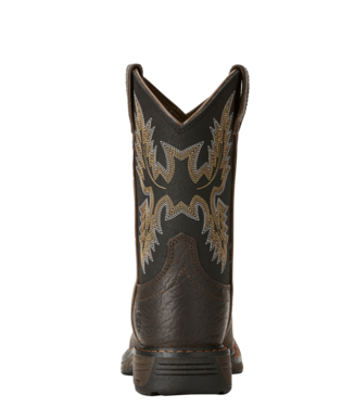 Ariat Kid's WorkHog Wide Square Toe Bruin Brown Boot